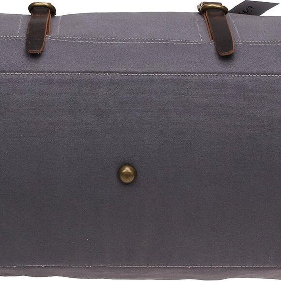 21in X-Large Durable Canvas Weekend Travel Tote Genuine
Leather Trim Carryon - Picture 6 of 7